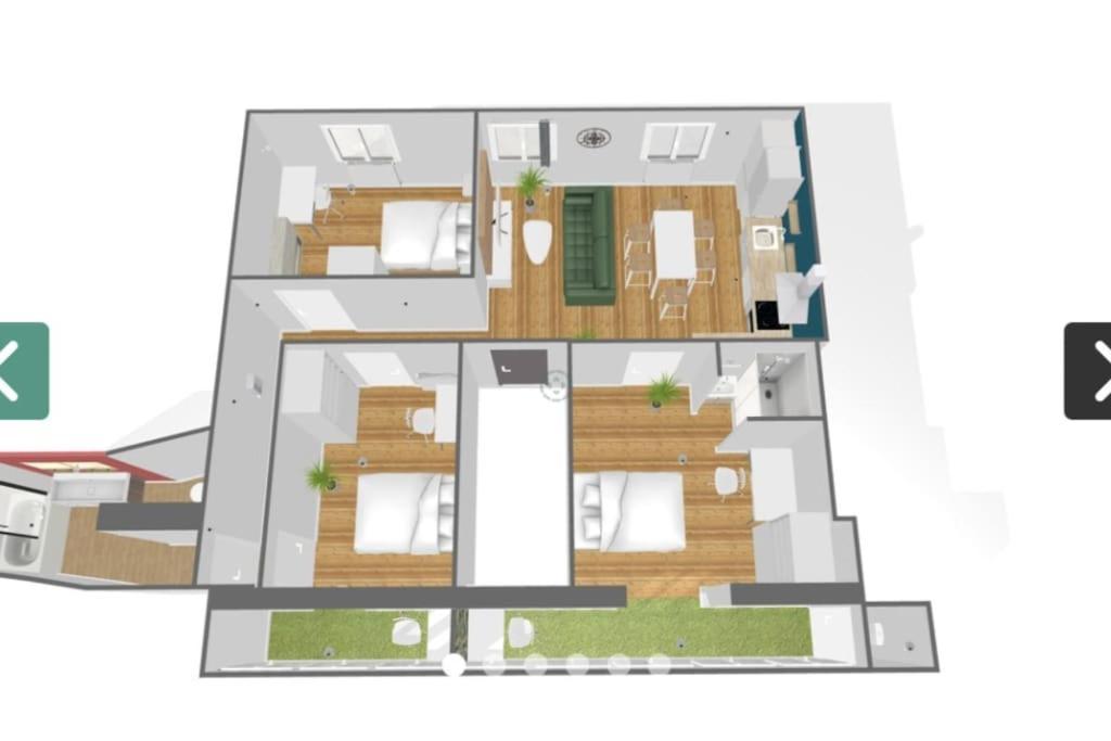 Cosy Queen - 3Ch - Hyper Centre & Parking 波城 外观 照片